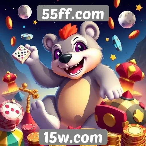 Variedade de jogos disponíveis em 55ff